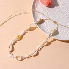 1pc European & American Style Seashell Braided Beach Style Seashell Series Necklace, Bracelet & Jewelry Accessory - Purple Starfish - View 13