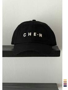 Mũ lưỡi trai mềm mại, điều chỉnh được, thêu chữ tối giản, phù hợp cho cả nam và nữ, mùa xuân/hè. - Mũ lưỡi trai CHEN - Xem 15