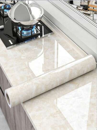 1 Roll Marble Wallpaper Vinyl Film, Upgrade Kitchen Countertop, Decorate Bedroom, Furniture DIY Sticker, Wardrobe, Tabletop Renovation