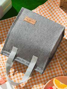 Bolsa de almuerzo aislada de gran capacidad, bolsa de almuerzo portátil tipo bolso para el trabajo, estilo vertical - Multicolor - Ver 5