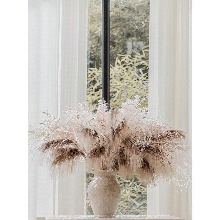 11 PCS 28 Inch Artificial Fall Pampas Decor Stems, Fall Decorations Table Indoor Outdoor Halloween Than1ks 1giving Farmhouse Arrangement Decorations For Front Door Wedding Centerpieces In Autumn - 爸爸的羽毛 - 查看 1