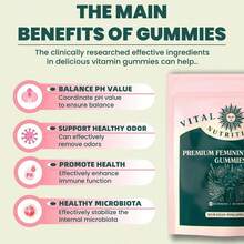 Feminine Gummies Hawaiian Pineapple - 60 Gummies, 30 Servings - Immune Support, Vegan & Gluten-Free - Natural Women's Health Supplement Healthcare - Quả dứa - Xem 4
