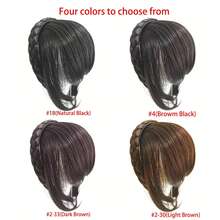 Front Hair Bangs Fringe Hair Extensions Headband, Synthetic Hair Bangs Headband For Women, Props Decoration-Cosplay/Wedding Photo/Party