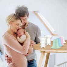 Nipple shield compatible with Elvie Single/Double Electric, Elvie Stride Cup, Medela PersonalFit Flex Shield, pink color, for breastfeeding - como en la foto - Ver 8