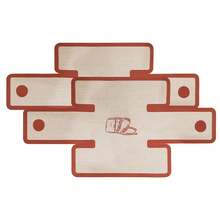 1/2/3/4/5/6pcs Multi-Functional Baking Mat | Non-Stick & Easy Release Material 9x5 Inch - Heat Resistant Up To 450°F Bread Liner, Fits Bread Pans, Convenient To Use By Lining Mold And Placing Dough, Reusable And Pan Protecting - Multicolor - View 17