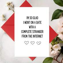 Funny Creative Greeting Card Anniversary Greeting Card, Happy Valentine's Day - Red - View 3