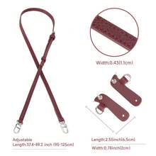 Bag Straps Replacement Crossbody Adjustable Shoulder Strap For Small Le Travel Essentials Holiday Essential - Multicolor - View 3