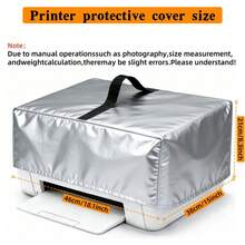 Printer Cover, Heavy-Duty 300D Oxford Cloth Printer Cover, Waterproof, Dustproof, UV-Resistant, Reinforced Top Handle Design And Foldable Storage. Suitable For EcoTank ET-2800/ET-2850/ET-2400, Pixma MG3620, TR8620a, TR4720 And Most Other Printer Models.,Women's Day,Travel Essentials,Wedding Favours,Y2k,Bedroom,Car Accessories Women,Kitchen Deccor,Kitchen Decor,Household Items - Black - View 21
