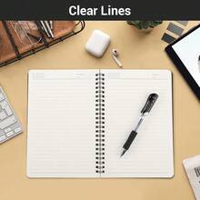 EUSOAR Spiral Lined Notebook, A5 3packs 5.5\X8.3\ 120 Pages Hardcover Lined Travel Writing Journal, Notepad Sketchbook, Students College Office Business Subject Diary Ruled Spiral Book Journal-Black - Black - 查看 8