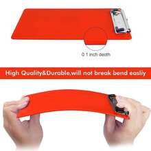 2 PCS Red Plastic Clipboards Nursing Clipboard,Teacher Clip Boards 8.5x11 With Pen Holder, A4/Letter Size,Cute Clipboards For Women ,Classroom Office Home - Red - 查看 5