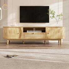 Television Stands & Entertainment Centers - Natural + MDF - View 2
