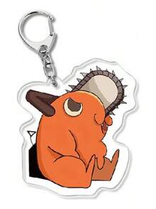 TendenciaChainsaw Man G Llavero Acrílico Doble Vista Anime KawaiiCalidad premium - Haciendo D - Ver 13
