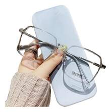 TendenciaLentes De Filtro De Luz Azul Gafas De Computadora ArmazonCalidad premium - Gris - Ver 2