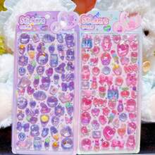 1 Set Cartoon Stickers, Party Favors And DIY Crafts, Room Decor | Themed Stickers | Plastic Stickers, Party Decorations | Exquisite Design, No Power Required, Ideal For Holiday Gifts, Birthday Gifts, Party Favors, Christmas, Easter, Thanksgiving, Graduation - Multicolor - View 5