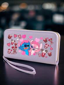 1pc Fashion Large Capacity Zipper Long Wallet, Unisex Credit Card Holder Coin Purse, Practical Back To School Essential, Daily Travel Holiday Gift Accessory - Multicolor - View 6