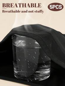 MIOTAN 5条装女士高腰网眼内裤，收腹提臀，交叉绑带设计，日常内衣 - 彩色 - 查看 5