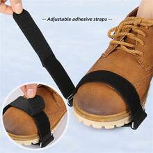 1Pair Ice Cleats Non-Slip 7 Teeth Spikes For Shoes Universal Fit Size 30-45 Winter Walking Hiking Snow - Black - View 5