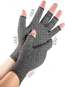 透气露指手套、压力恢复训练手套、带腕部支撑的运动手套、时尚冬季雪地手套