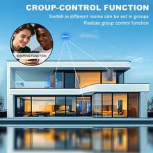 مفتاح إضاءة ذكي بتقنية واي فاي بلمسة - لا يتطلب سلك محايد، يعمل مع أليكسا وتطبيق توييا، تحكم صوتي وعن بعد، وظيفة المؤقت والمجموعة، لوحة زجاجية مقسى مع إضاءة خلفية، سهل التركيب/ذهبي - الذهبي - مشاهدة 8