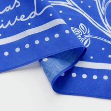 22\X22\ Flower Cotton Bandana Multi-Purpose Headbands - BlueSpring - View 4