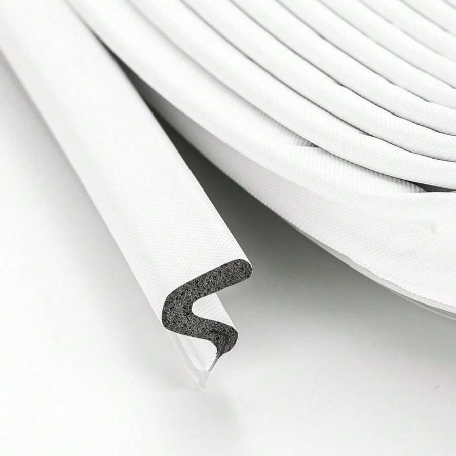 Weather Stripping Door Seal Strip - Soundproof Q-Shaped Foam For Exterior Door Frame, Large Gap Seal, Noise Cancelling, Easy To Install (Black, 40FT) - ColorC - 查看 1