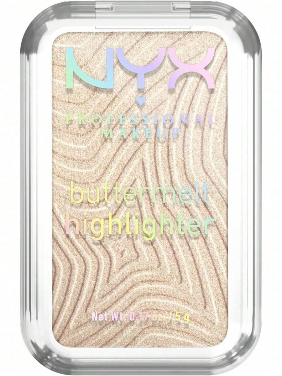 Maquillaje Profesional StyleTrendNyx, Iluminador Buttermelt, Sombra: Brillante y Butta (Oro Claro).Iluminador Cremoso, Hasta 12Hrs De Uso, No Se Desvanece, Resistente A Transferencias.FóRmula Vegana.Calidad PremiumVersióN Mejorada - Glaze It Butta (bronce claro) - Ver 1