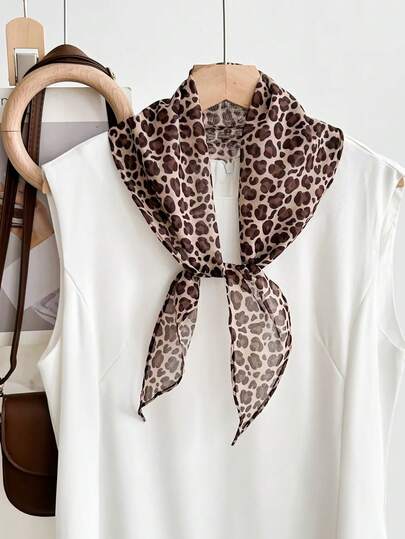 Diamantformad sidenhalsduk för kvinnor, lätt och mjuk, oregelbunden, avslappnad, mode, daglig, multifunktionell, knytbälte, handväskor för kvinnor, användning av halsen, sommarutflykt, present