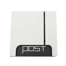 Wall Mounted Mailbox With Keys, Black & White Modern Outdoor Mail Box, Large Capacity 14x14x4 In, Modern Outdoor Mailbox, Wall Mounted Mail Box With Lock And 2 Keys, Black Or White Large Capacity Mailbox, Galvanized Steel For Porch,  Anti-Theft Lock, Rust Resistant Steel, Easy To Install, Weather Resistant - Black and White - View 12