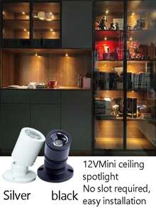 【热门之选】多功能USB供电迷你LED射灯 - 节能环保，铝制外壳，配备1.5米长线缆，适用于艺术品、植物、珠宝展示及橱柜下照明，冷白光、暖白光可选 - USB介面按鍵開關 - 查看 6