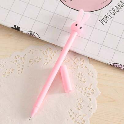 1pc Jelly Rabbit Ballpoint Pen - Student Stationery Signature Pen