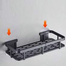 1 chiếc kệ đựng đồ nhà tắm gắn tường chống gỉ, không cần khoan, thiết kế đục lỗ giúp thông gió và thoát nước, kết cấu chắc chắn, dung tích lớn, dễ lắp đặt, chống ẩm và chống gỉ. Phụ kiện nhà tắm - Nhiều màu - Xem 7