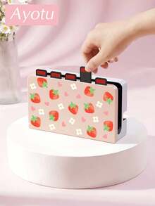 Ayotu 1pc Strawberry Pattern Protective Case, Fits Compatible With Switch/Switch OLED/Switch 2(2025) Dock, Holds 5 Game Cards, Protects Dock From Scratches And Dust - Multicolor - View 13