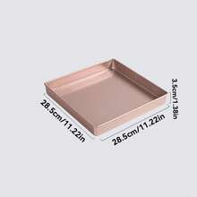 1个11英寸方形烤盘,不粘、防水、防油,适用于制作糖果、甜甜圈、慕斯蛋糕,可用于烤箱、微波炉、烘焙等,也可作为厨房小工具使用。 - 彩色 - 查看 3