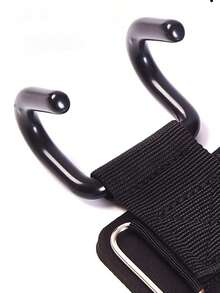 Pull-Up Assist Hook, Fitness Wrist Wrap Grip Hook Gloves, Deadlift Waist Support Single Bar Accessories - Black - View 4