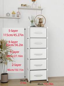 Multifunctional Portable Cube Storage Cabinet With Drawers, Dustproof Wardrobe, Shelves, Shoe Rack, Freestanding Display, Easy Assembly, Floor Storage Rack, Book Organizer, Suitable For Bedroom, Living Room, Kitchen, Study, Office, Holiday Storage, Christmas Gift - Multicolor - View 3