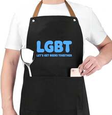 LGBT Let'S Get Beers Tonight Kitchen Apron - 1 - Xem 4