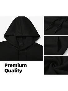 Heart Leopard Print Graphic Hoodie For Women Streetwear Fashion Statement Piece Urban Style Outfit Choice - Black - View 5