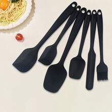 1 Set 6pcs Silicone Scraper Spatula Butter Knife Cake Cream Baking Tools Pastry Dessert Baking Kitchen Tool Set - Multicolor - View 2