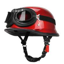 New Unisex Retro Half-Face Motorcycle Helmet, Outdoor Riding Motorcycle Helmet, DOT Certified, Anti-Fall Anti-Collision Riding Helmet, Size S-XXL - 307 Helmet - View 24