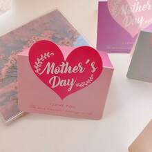 Bộ thiệp chúc mừng Ngày của Mẹ 3D gấp gọn trang nhã và ấm áp, thiệp nhắn tin, thiệp chúc mừng sinh nhật. - Nhiều màu - Xem 4