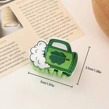 St. Patrick's Day Acrylic Hair Clip, Cute Claw Clip Barrette With Clover Design, Fresh And Creative Hair Accessory Women Hair Clips Casual Hair Claws Fashion Hair Clutch Elegant Hair Jaw Clip - Multicolor - View 20