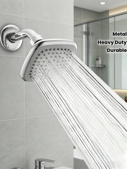 Este elegante cabezal de ducha cuadrado de 4 pulgadas de alta presión es versátil y ofrece un rociado poderoso y lujoso. Cuenta con boquillas de silicona compactas y un cabezal de ducha desmontable montado en la pared. El diseño cuadrado minimalista y la resistente construcción de plástico, combinados con la tecnología de ahorro de agua de alta presión, brindan una experiencia de ducha tipo lluvia. Adecuado para baños de hogares y hoteles