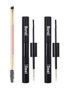四合一睫毛嫁接套装，包含：四合一化妆刷套装、10毫升定型凝胶（粉色和黑色）、眼线刷、眉刷、睫毛刷、镊子、睫毛胶水 - 彩色 - 查看 11
