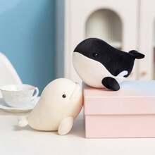 1 chú cá voi nhồi bông mini dễ thương, đồ trang trí hình cá voi mềm mại, vật trang trí bàn làm việc, quà tặng sinh nhật/ngày Valentine. - Nhiều màu - Xem 8