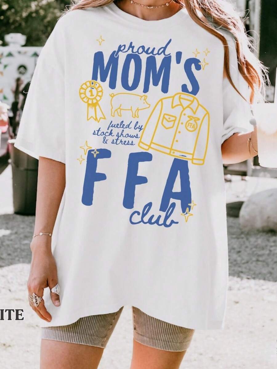 1PC Women's Plus Size Valentines Shirt Valentine Proud FFA Mom  Shirt: Stock Show Supporter Tee I'm Coming To Shirt, LGBT Hockey Tshirt, Movie Merch Gift For Fan, Team Hollanov & Rosanov - 白色 - 查看 1