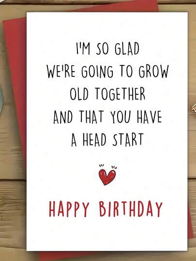 Funny Birthday Card For Husband Wife, Romantic Birthday Card For Boyfriend, Birthday Cards For Him Her, Birthday Gifts For Women Men, Birthday Good Idea,Christmas