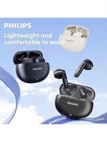 Original Philips TAT1199 Wireless Bluetooth V5.4 Stereo Headset Ultra-Low Latency Gaming Headset Waterproof Sport Earphones New - 黑色 - 查看 2