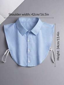 4 Pieces/3 Pieces/2 Pieces/1 Piece Multifunctional Professional Style Shirt, With Fake Collar, Square Collar, Pointed Collar And Fake Collar, Suitable For Pairing With Formal Clothing Or Low Collar Jackets. Size Rules, Suitable For Non Obese Body Types, Suitable For Wearing Under 180lbs, Fabric Made Of Soft Polyester Material. - Multicolor - View 4