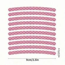 40pcs Reflective Car Wheel Stickers, Universal Size, Luminous Stripes, For Automotive Wheel Hub Decoration, Pink & Purple - Durable Paper Material - 40pc Car Reflective Wheel Stickers - View 3