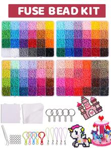 完整DIY串珠工艺套装，3D拼图融合串珠手工工艺套装